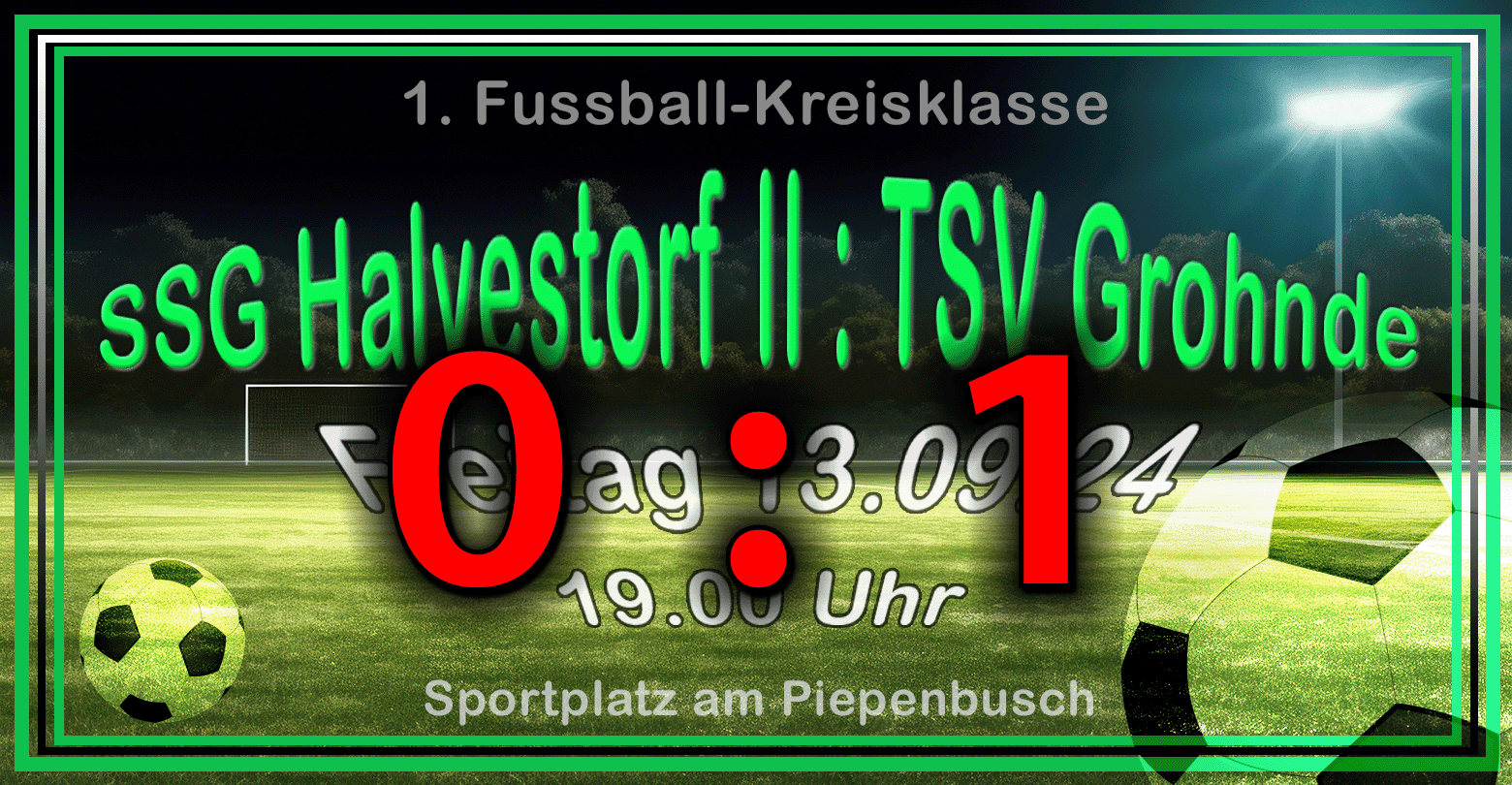 Du betrachtest gerade SSG Halvestorf II : TSV Grohnde  0:1